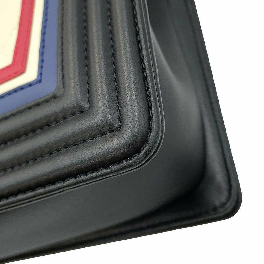 シャネル チェーンショルダーバッグ マトラッセ ココマーク ボーイシャネル A67086 CHANEL 黒 白