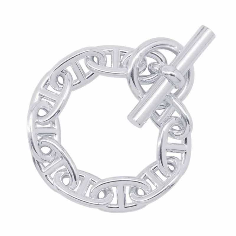 エルメス ブレスレット シェーヌダンクルTGM 10コマ SV925シルバー HERMES ジュエリー