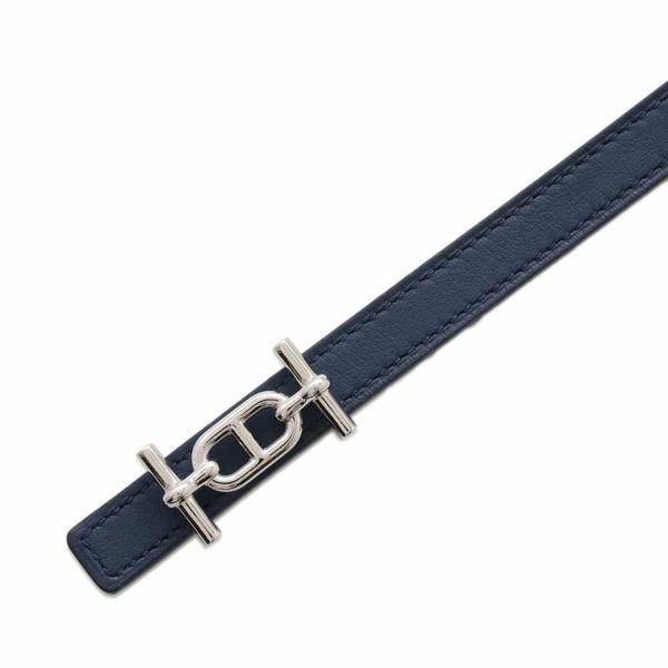エルメス べルト ラグーヌ ブルーマルト/ヴェールジェイド/シルバー金具 スイフト/エプソン サイズ70 U刻印