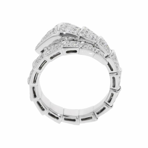 ブルガリ リング セルペンティ ヴァイパー リング ダイヤモンド 1.74ct K18WGホワイトゴールド サイズL 345224 指輪 ジュエリー