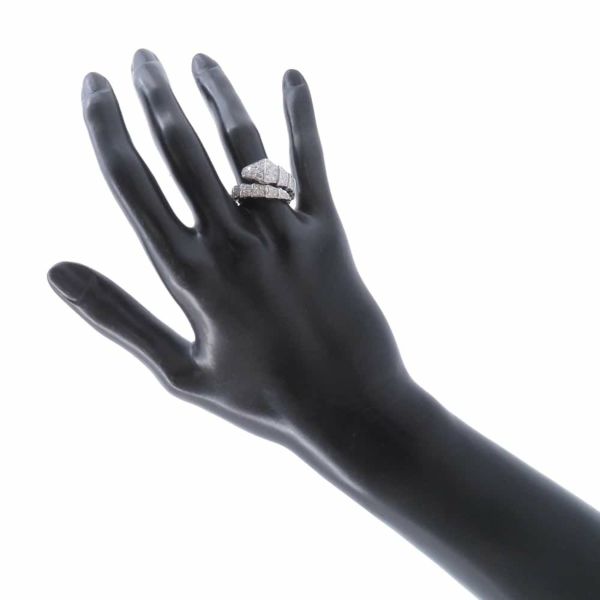ブルガリ リング セルペンティ ヴァイパー リング ダイヤモンド 1.74ct K18WGホワイトゴールド サイズL 345224 指輪 ジュエリー