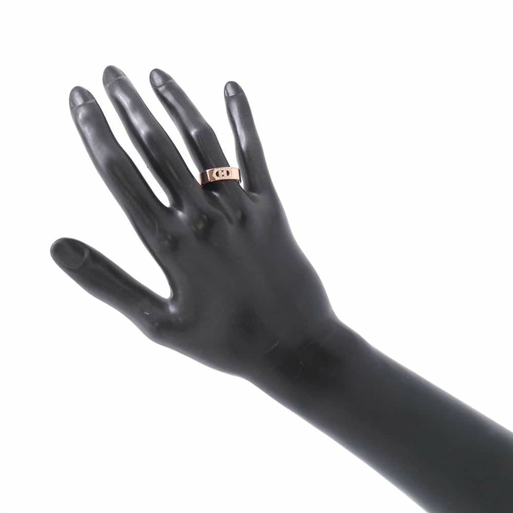 エルメス リング H・ダンクル PM ダイヤモンド 27P 計0.07ct K18PGピンクゴールド サイズ52 指輪 ジュエリー