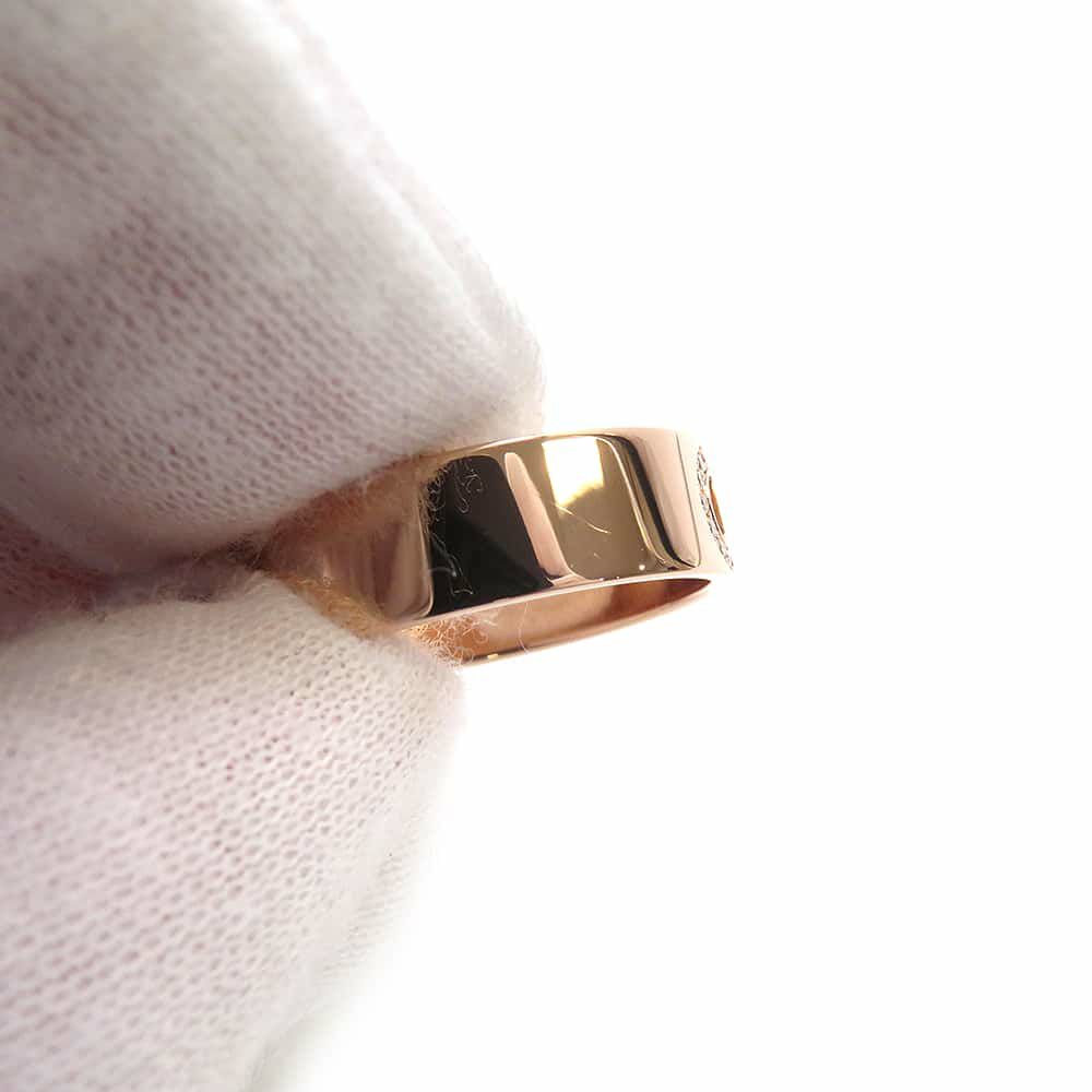 エルメス リング H・ダンクル PM ダイヤモンド 27P 計0.07ct K18PGピンクゴールド サイズ52 指輪 ジュエリー