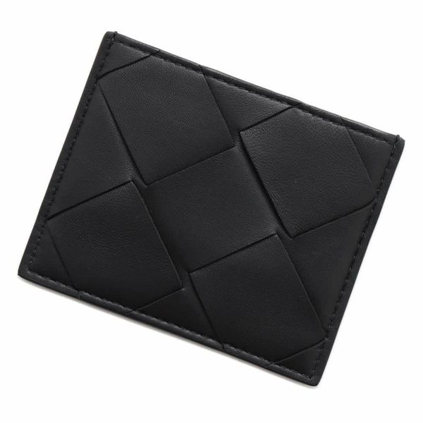 ボッテガヴェネタ カードケース イントレチャート BOTTEGA VENETA パスケース 名刺入れ 黒