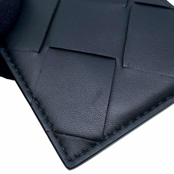 ボッテガヴェネタ カードケース イントレチャート BOTTEGA VENETA パスケース 名刺入れ 黒