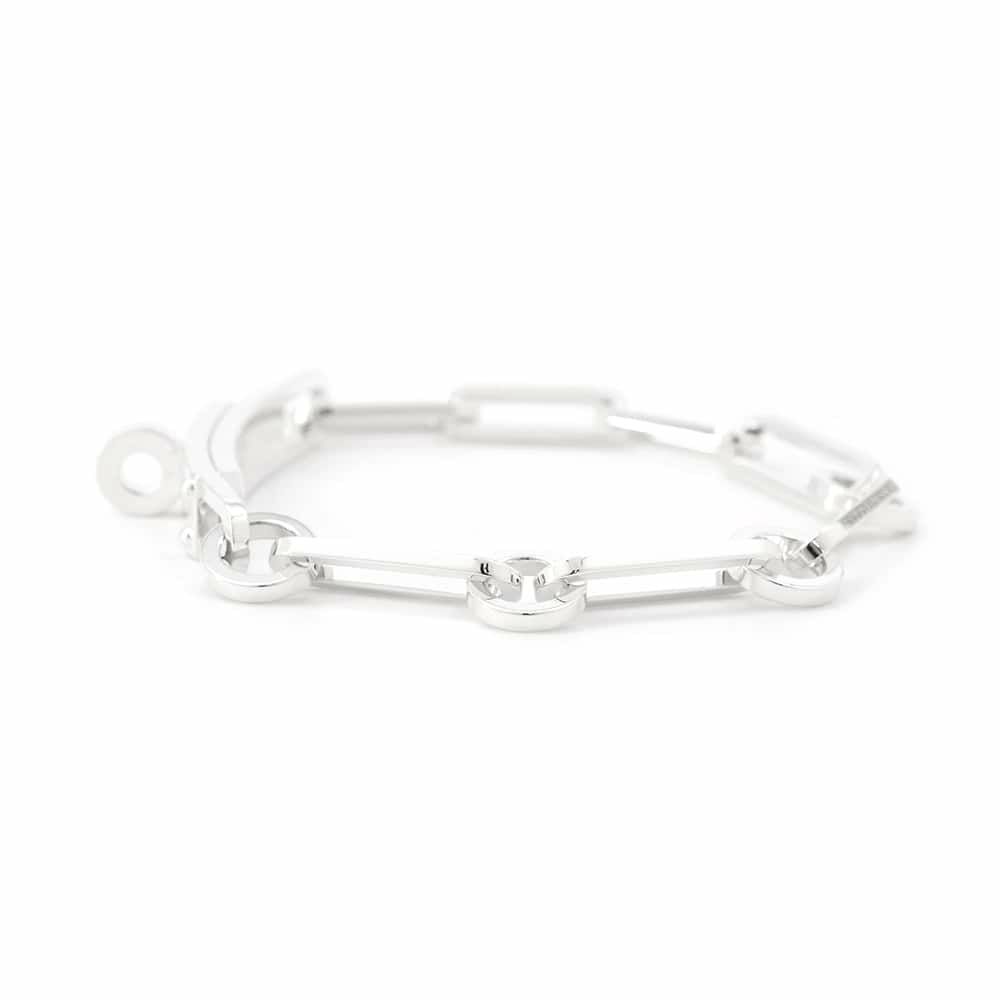 エルメス ブレスレット ケリー シェーヌ シンプルトゥール チェーン SV925シルバー サイズ16 HERMES ジュエリー
