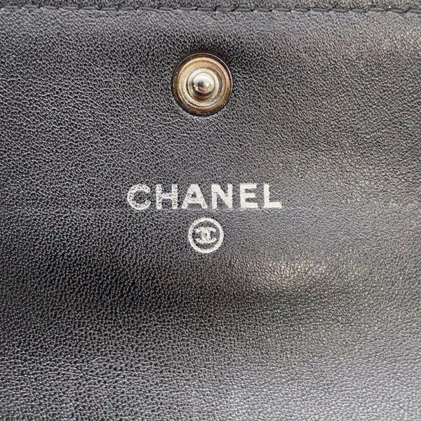 シャネル カードケース ココマーク キャビアスキン CHANEL 名刺入れ 黒