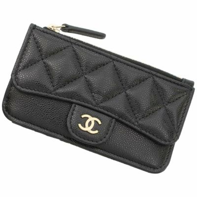 【16,000円OFF お値引き】 シャネル CHANEL ボーイ シャネル スモール ウォレット 三つ折り 財布 マトラッセ ブラック 黒 キャビア スキン A84432 レディース 【 AB ランク】 送料無料 当店通常価格124,800円