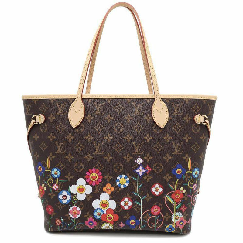 ルイヴィトン トートバッグ モノグラム LV × TM ネヴァーフルMM ポーチ付き M13271 LOUIS VUITTON 村上隆 コラボ