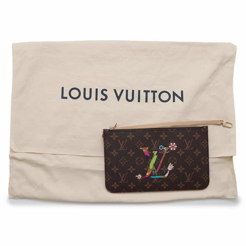 ルイヴィトン トートバッグ モノグラム LV × TM ネヴァーフルMM ポーチ付き M13271 LOUIS VUITTON 村上隆 コラボ