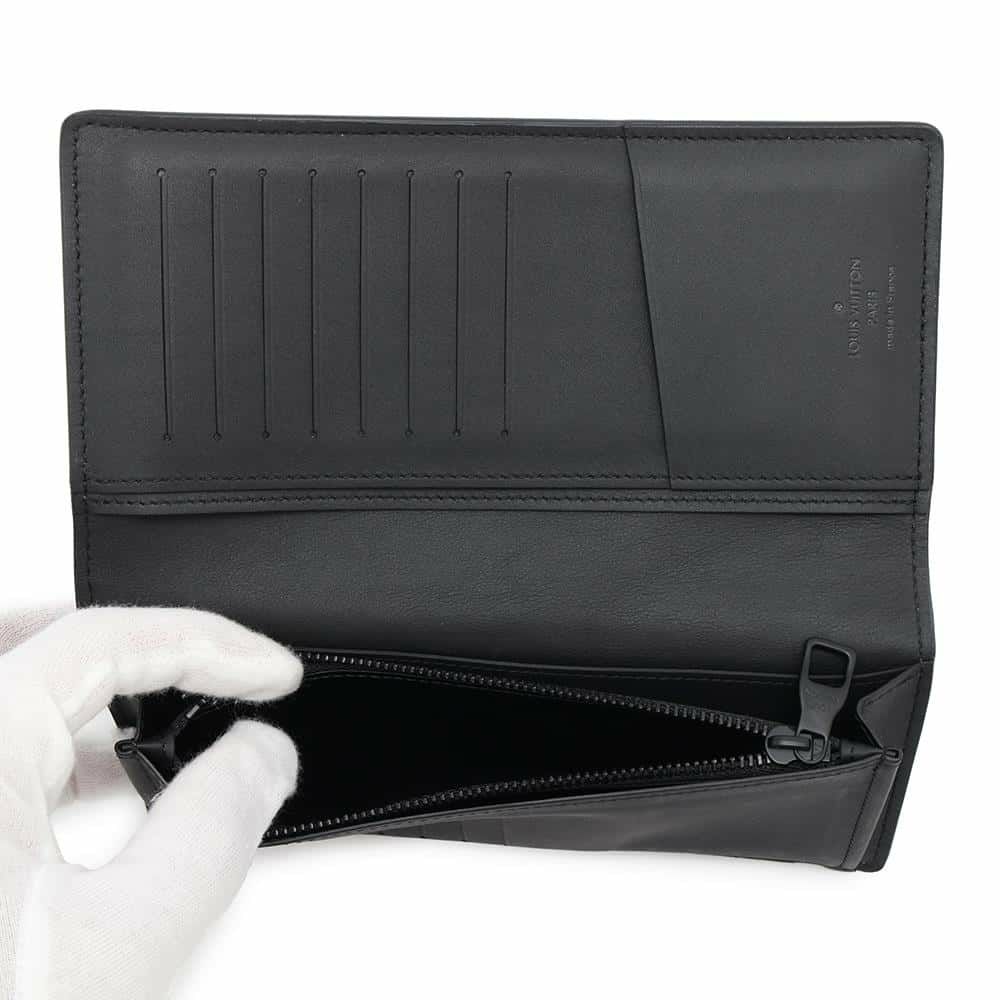 ルイヴィトン 長財布 モノグラム・トリヨン ポルトフォイユ・ブラザ M69038 LOUIS VUITTON 財布 黒 ブラック