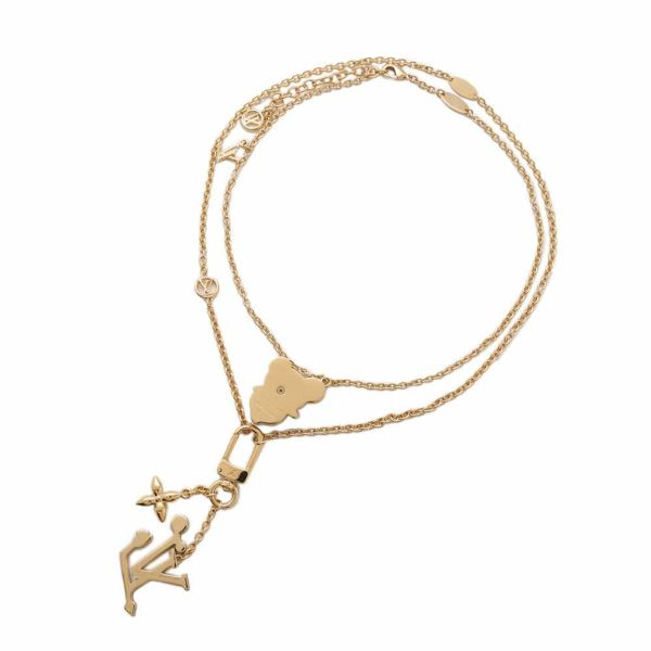 ルイヴィトン ネックレス LV × TM セット2ネックレス・スーパーフラット M02499 アクセサリー 村上隆 パンダ LVハンズ