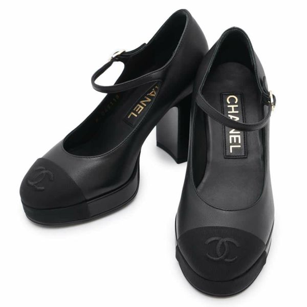 シャネル パンプス ココマーク メリージェーン レディースサイズ34C G45118 CHANEL 靴 黒