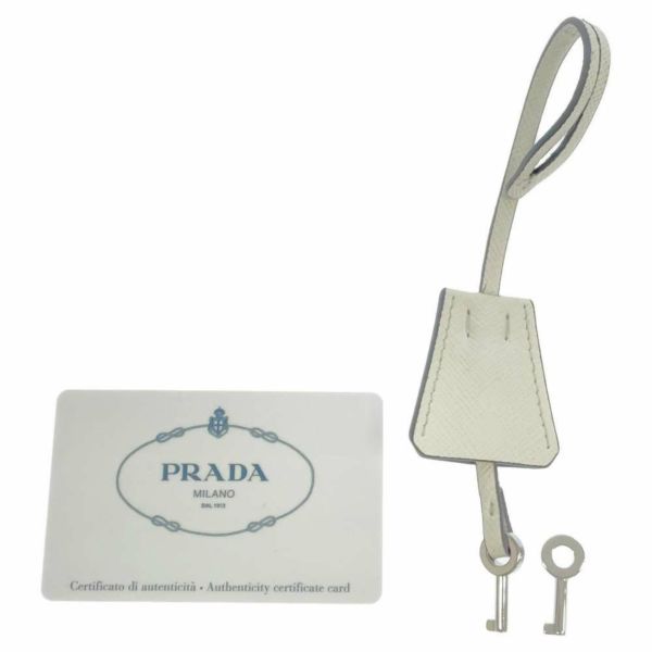 プラダ チェーンショルダーバッグ サフィアーノレザー 1BD034 PRADA バッグ 白 黒 アウトレット品