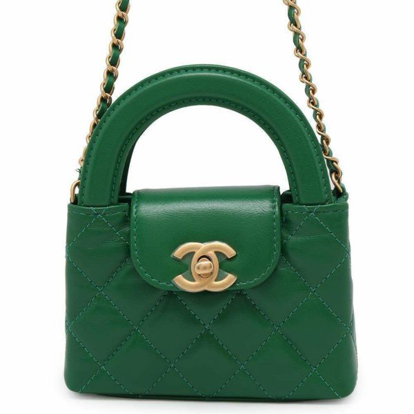 シャネル チェーンショルダーバッグ マトラッセ ココマーク エイジドカーフレザー AP3435 CHANEL