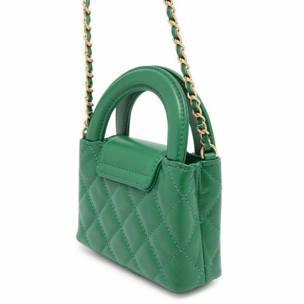 シャネル チェーンショルダーバッグ マトラッセ ココマーク エイジドカーフレザー AP3435 CHANEL
