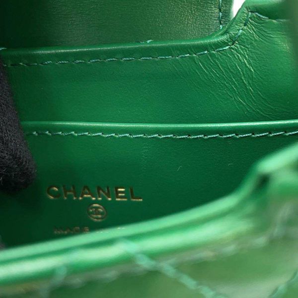 シャネル チェーンショルダーバッグ マトラッセ ココマーク エイジドカーフレザー AP3435 CHANEL