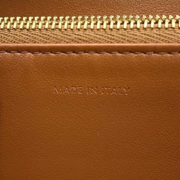セリーヌ 長財布 キュイル トリオンフ ラージ ジップウォレット カーフレザー 10K543 CELINE 財布 ブラウン