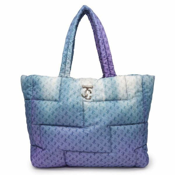 ジミーチュウ トートバッグ ラヤ ソフトトート ナイロン JIMMY CHOO グラデーション