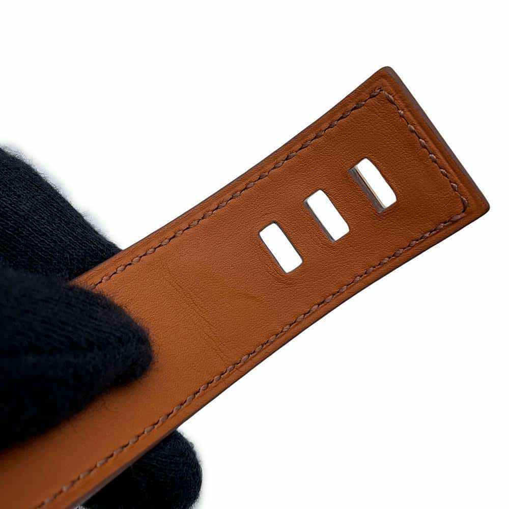 エルメス ブレスレット コリエ・ド・シアン 24 ナタ/ゴールド金具 サイズT1 スイフト U刻印 HERMES バングル