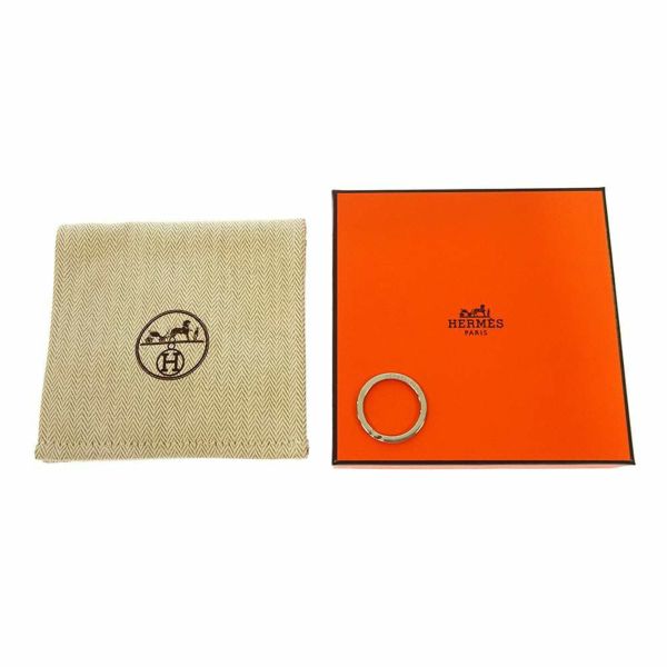 エルメス キーホルダー モビールH Mobile レザー シルバー金具 HERMES