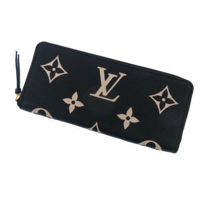 ルイヴィトン 財布 モノグラム・アンプラント ポルトフォイユ・ヴィクトリーヌ M80968 LOUIS VUITTON 黒 ベージュ |  中古・新品ブランド販売ギャラリーレア公式通販