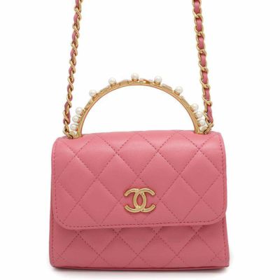 シャネル マトラッセ ラムスキン チェーン ハンド バッグ ココマーク CHANEL ココマーク チェーン ショルダーバッグ スタッズ