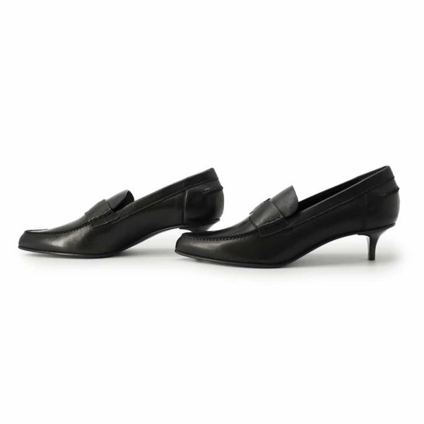 エルメス パンプス グロリアス40 ブラック レザー レディースサイズ36 HERMES 靴 ヒール 黒