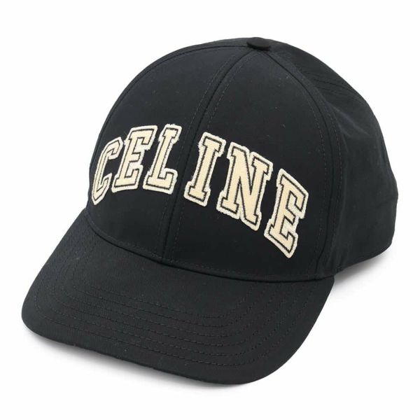 セリーヌ キャップ カレッジ ベースボールキャップ サイズXL 2AK04969P.38NO CELINE 帽子 黒