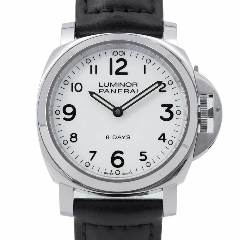 パネライ ルミノール ベース 8デイズ アッチャイオ Q番 PAM00561 PANERAI 腕時計 白文字盤