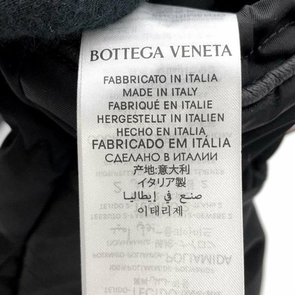 ボッテガヴェネタ 手袋 紐付き ナイロン サイズ8 1/2 672126 BOTTEGA VENETA グローブ 黒