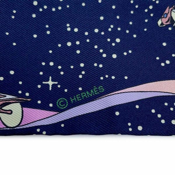 エルメス スカーフ ツイリー スペースダービー Space Derby HERMES シルクツイル 2022秋冬