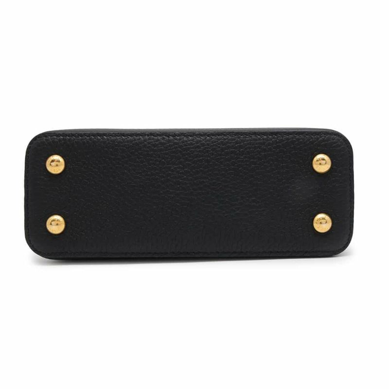 ルイヴィトン ハンドバッグ トリヨンレザー カプシーヌMINI M56071 ヴィトン 2wayショルダーバッグ ブラック 黒