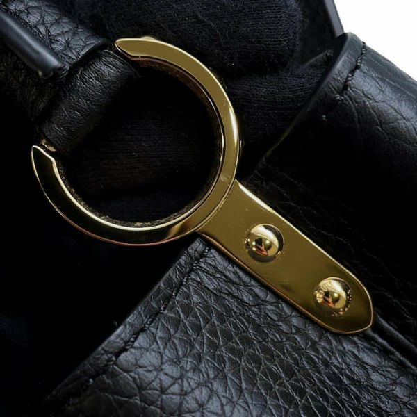 ルイヴィトン ハンドバッグ トリヨンレザー カプシーヌMINI M56071 ヴィトン 2wayショルダーバッグ ブラック 黒