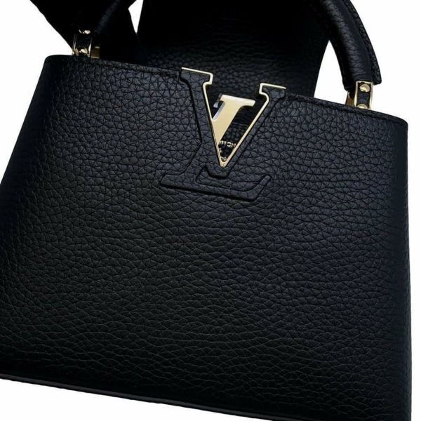 ルイヴィトン ハンドバッグ トリヨンレザー カプシーヌMINI M56071 ヴィトン 2wayショルダーバッグ ブラック 黒