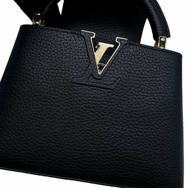 ルイヴィトン ハンドバッグ トリヨンレザー カプシーヌMINI M56071 ヴィトン 2wayショルダーバッグ ブラック 黒