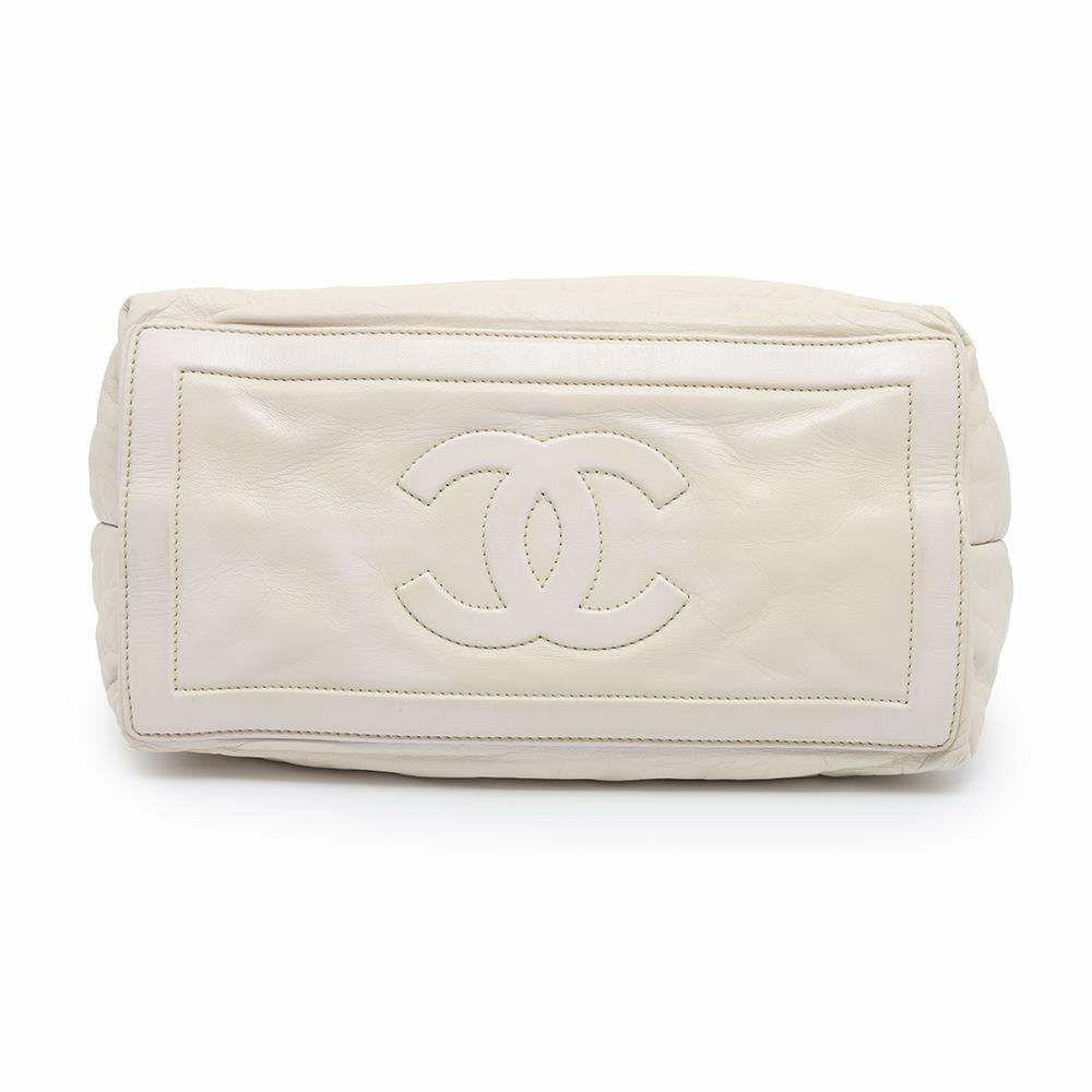 シャネル トートバッグ コココクーン ココマーク スモールトート A47108 CHANEL 白