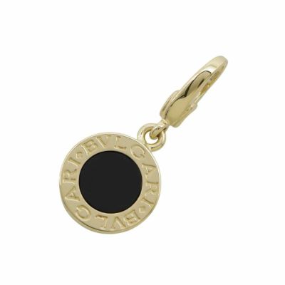ブルガリ ペンダントトップ ブルガリブルガリ オニキス K18YGイエローゴールド BVLGARI ジュエリー チャーム 安心保証