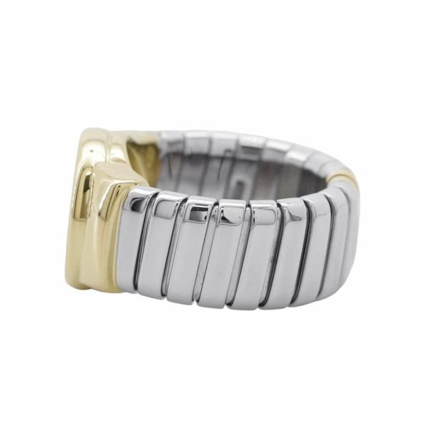 ブルガリ リング ブルガリブルガリ トゥガボガスリング オニキス SSステンレススチール/K18YG リングサイズ約8号 BVLGARI ジュエリー