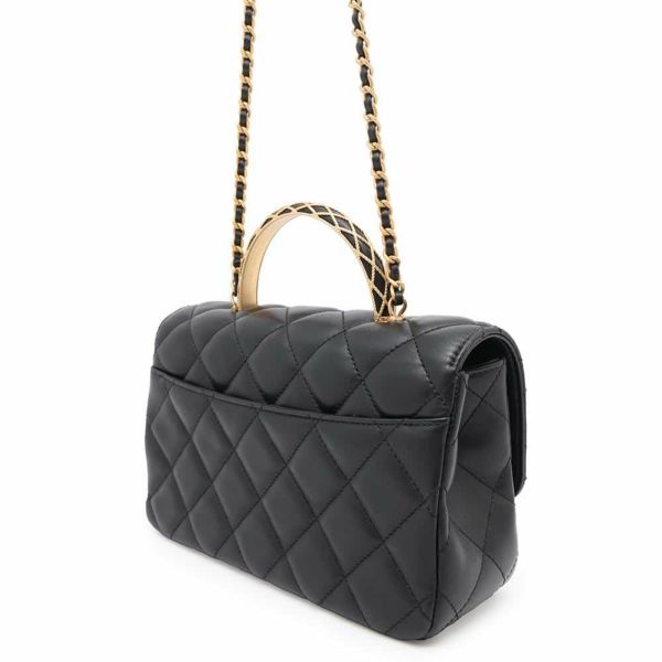 シャネル ショルダーバッグ マトラッセ ココマーク ラムスキン AS4233 CHANEL 2way 黒