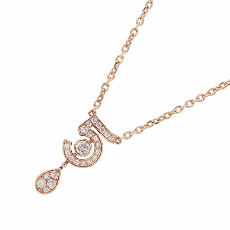 シャネル ネックレス エターナル シャネル N°5 ネックレス ダイヤモンド 25P 約0.36ct K18PGピンクゴールド J12193 ペンダント