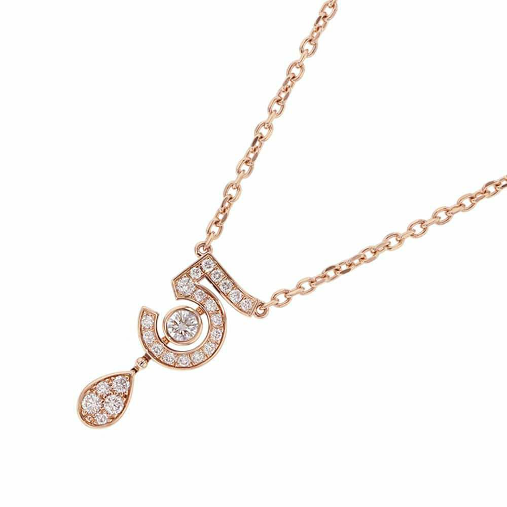 シャネル ネックレス エターナル シャネル N°5 ネックレス ダイヤモンド 25P 約0.36ct K18PGピンクゴールド J12193 ペンダント