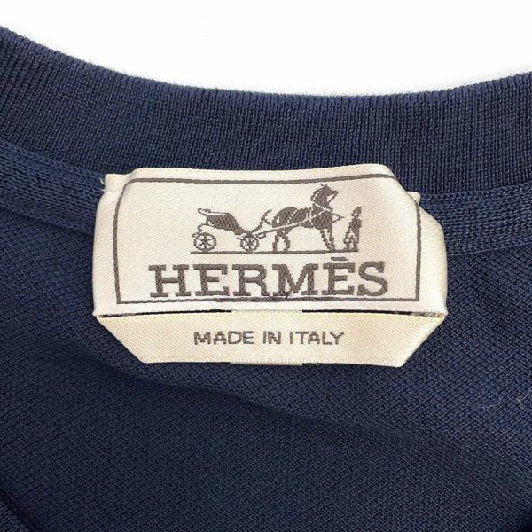 エルメス Tシャツ H 刺繍 コットン メンズサイズXS HERMES トップス