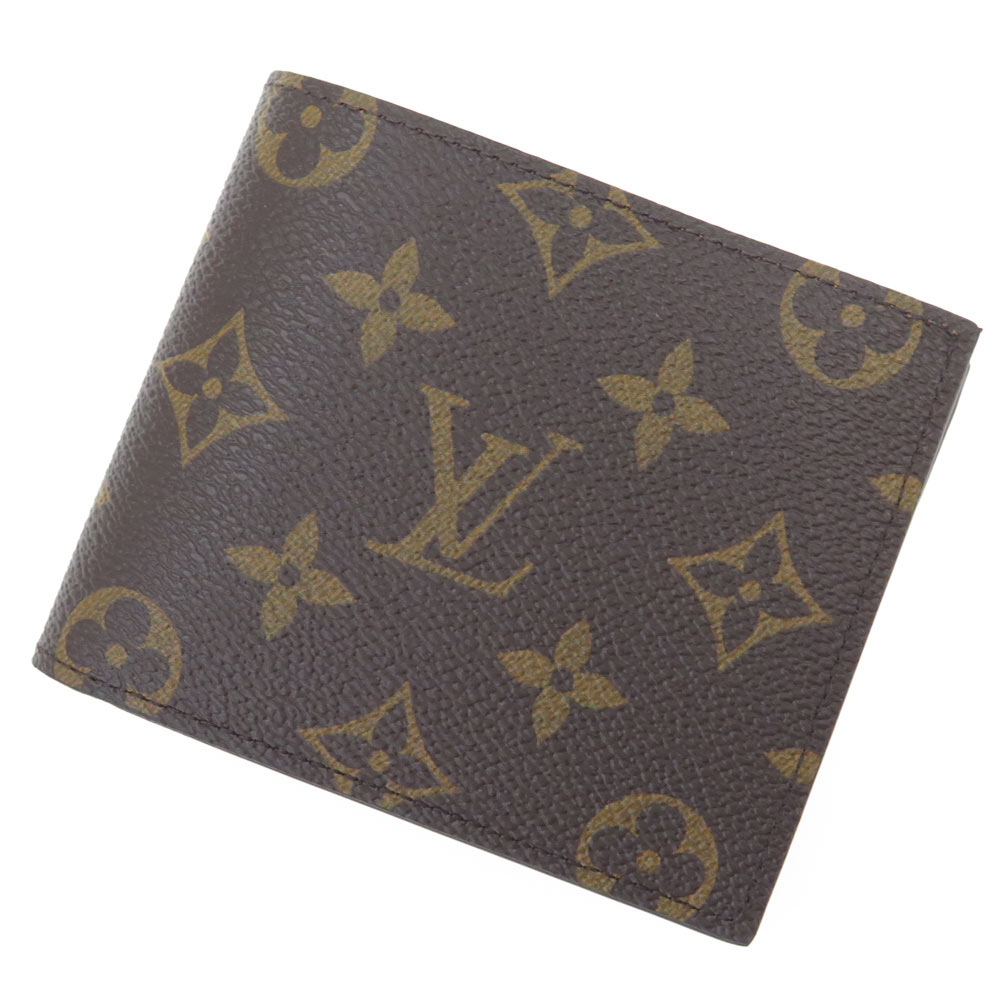 新品 ルイヴィトン 二つ折り財布 モノグラム ポルトフォイユ・マルコ NM M62288 LOUIS VUITTON ブラウン