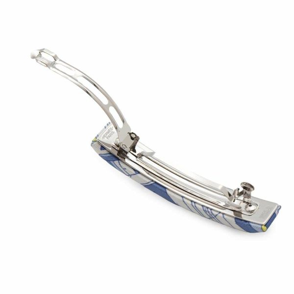 エルメス バレッタ エクリプス 馬の伝説 シルク HERMES ヘアアクセサリー