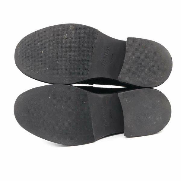 シャネル ローファー ココマーク 厚底 ベルベット レディースサイズ35 1/2C G39206 CHANEL 靴 黒 ヒール