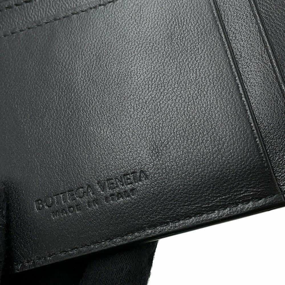 ボッテガヴェネタ カードケース カセット ファスナーカードケース ラムスキン 765460 BOTTEGA VENETA 黒