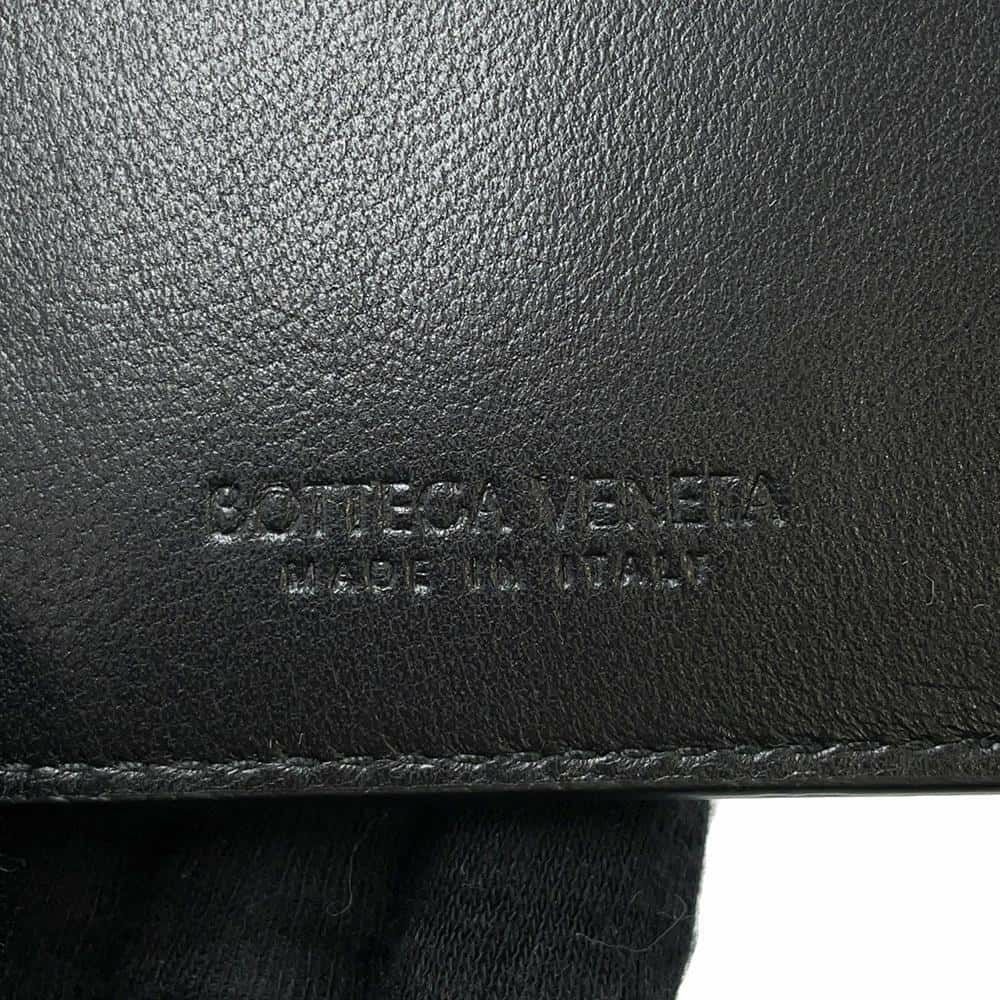 ボッテガヴェネタ カードケース カセット ファスナーカードケース ラムスキン 765460 BOTTEGA VENETA 黒
