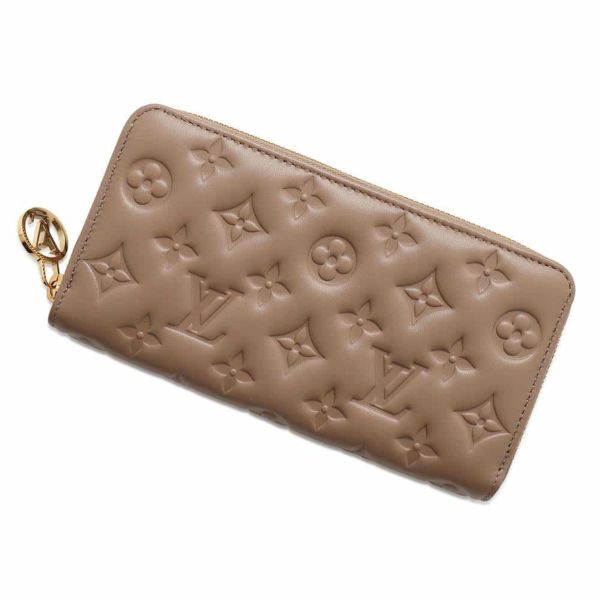 ルイヴィトン 長財布 モノグラム・ラムスキン ジッピー・ウォレット M81511 LOUIS VUITTON グレージュ