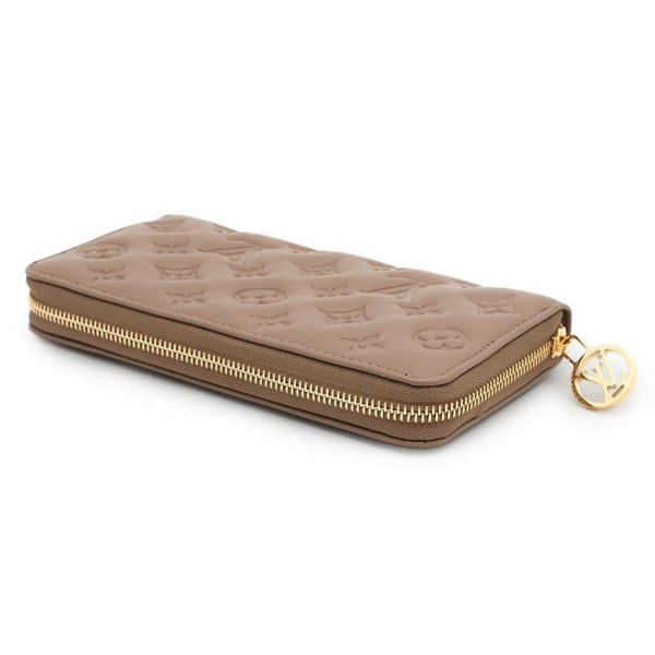 ルイヴィトン 長財布 モノグラム・ラムスキン ジッピー・ウォレット M81511 LOUIS VUITTON グレージュ